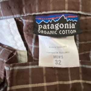 Men’s Patagonia plaid shorts